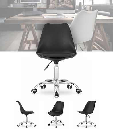 KRZESŁO BIUROWE FOTEL OBROTOWY REGULOWANY MIĘKKA PODUSZKA DO BIURA POKOJU DZIECIĘCEGO