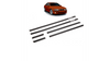Listwy boczne czarne zestaw 6 sztuk BMW 5 E39 1995-2003