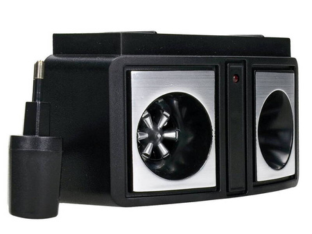 ULTRADŹWIĘKOWY ODSTRASZACZ GRYZONI SIECIOWY Z DIODĄ LED DUAL-SONIC DO PIWNICY NA STRYCH NA MYSZY SZCZURY KUNY