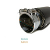 KONCÓWKA BMW CARBON FI 90 MM IN 63MM NO LOGO