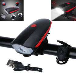 LAMPKA ROWEROWA NA PRZÓD LED LAMPA ROWER MOCNA USB