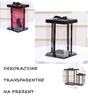 PUDEŁKO NA MISIA Z PŁATKÓW RÓŻY 40 CM TRANSPARENTNE OZDOBNA WSTĄŻKA GIFT BOX