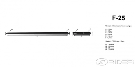 Ford Fiesta listwy boczne