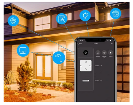 Gniazdko Wifi zdalnie sterowane Android iOS Timer