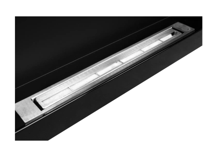 Biokominek wiszący 900x400 czarny połysk
