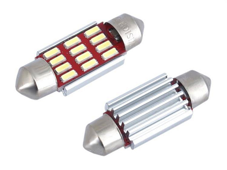 Żarówka VISION Festoon SV8.5 36mm 12V 12x 4014 SMD LED, CANBUS, biała, 2 szt.