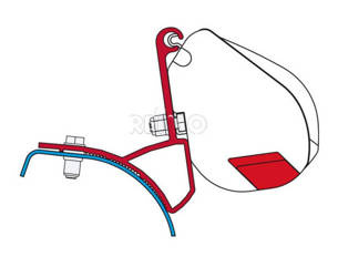 Adapter do markizy F35 Pro Renault Traffic, Opel Vivaro - Fiamma