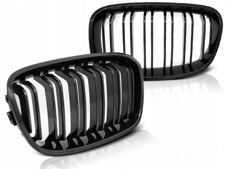 Grill Glossy Black Double Bar Do BMW F20 F21 11-14