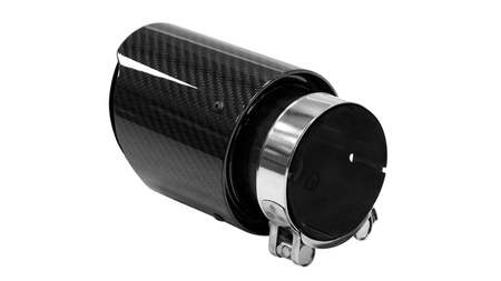 Końcówka tłumika 89mm wejście 70mm Carbon Gloss
