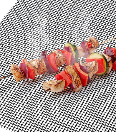 MATA GRILLOWA TEFLONOWA ODPORNA NA CIEPŁO WIELORAZOWA RUSZT SIATKA DO PIECZENIA NA GRILLA DO PIEKARNIKA