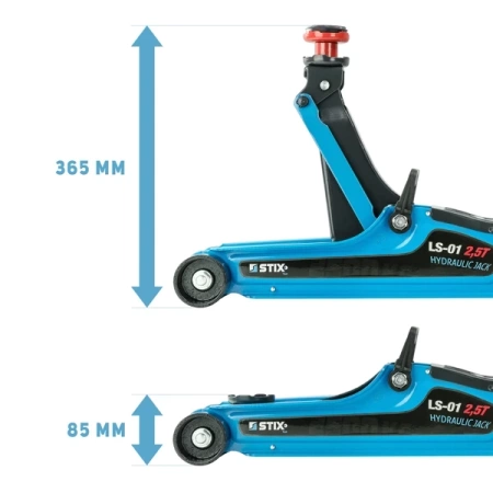 Podnośnik samochodowy żaba / lewarek niskoprofilowy hydrauliczny LS-01 2,5T - Stix