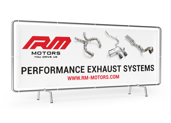 Baner RMG9 z logo RM Motors 3x1