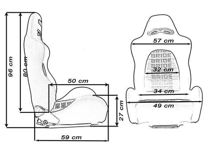 Fotel sportowy K700 Welur Bride Red