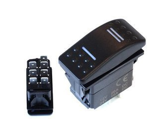 Przełącznik (ON)-OFF-(ON) 7PIN Biały