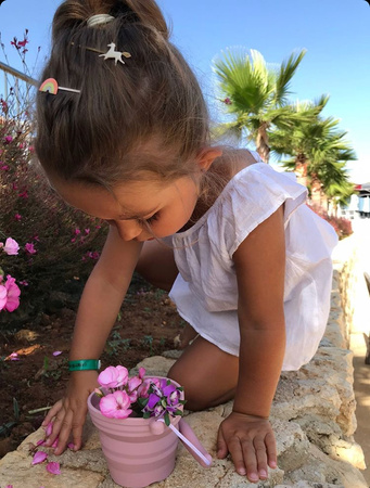 Silikonowe Wiaderko z łopatką Scrunch - Granatowy