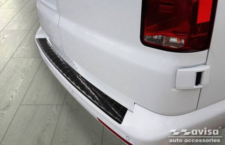Nakładka na zderzak tylny VOLKSWAGEN TRANSPORTER T6 (Czarna)
