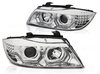 Lampy Bmw E90 E91 05-08 led chrome ringi 3d