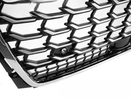 Grill sportowy S‑Style Black Chrome PDC Audi A8 D5 (od 2021)