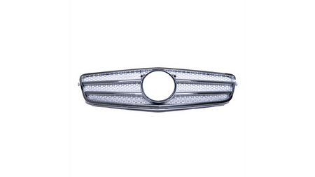 Grill sportowy Chrome & Silver MERCEDES C-Class W204 S204 przed liftem 2007-2011