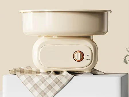 MASZYNA DO WATY CUKROWEJ ŻÓŁTA URZĄDZENIE ELEKTRYCZNE DOMOWE DO ROBIENIA WATY DO ZABAWY DLA DZIECI DOROSŁYCH MIARKA PATYCZKI MIESZADŁO NA PRZYJĘCIA IMPREZY