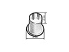 Gniazdo 12/24V 2xUSB (1x1A,1x2.1A), 1xLED
