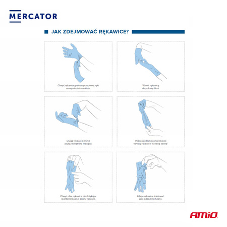 Rękawice nitrylowe czarne Mercator Nitrylex Basic rozmiar XL 100 szt.