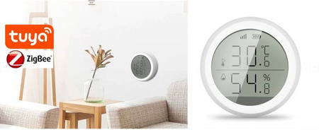 Czujnik temperatury wilgotności ZigBee TUYA LCD