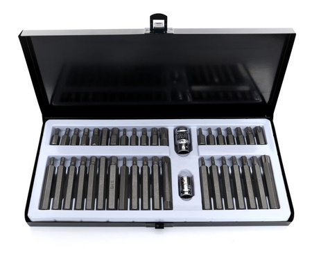 Komplet Bitów TORX, HEX, SPLINE 40el. KD10220