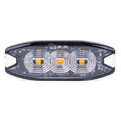 Lampa błyskowa ostrzegawcza płaska 3 LED R65 R10 12-24V AMIO-02297