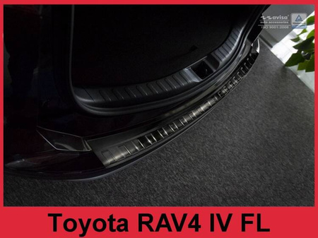 Nakładka na zderzak tylny TOYOTA RAV4 4 FL (Czarna)
