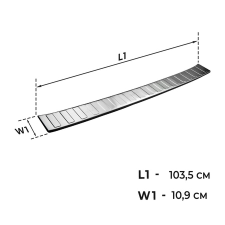 Listwa tylnego zderzaka Mercedes-Benz GLB X247 SUV I 2019-