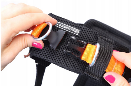 Pasy szelki bezpieczeństwa Kardiff do przewozu psa rozmiar L