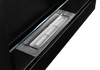 Biokominek 650x400 Slim Czarny z szybą