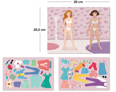Zestaw z magnesami Apli Kids - Moda
