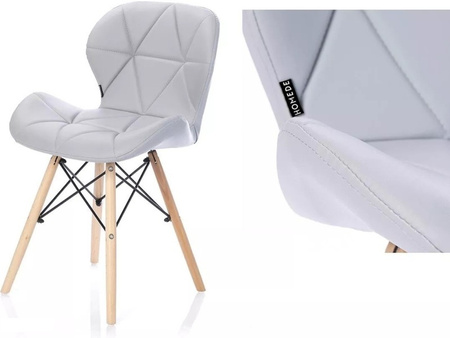 KRZESŁO SILLA TAPICEROWANE NOWOCZESNY DESIGN DREWNO DO SALONU JADALNI