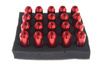 Nakrętki JBR 60mm M12 x1.5 RED