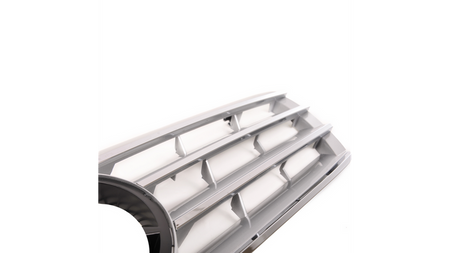 Grill sportowy Gloss Black & Silver MERCEDES C-Class W203 S203 2000-2007