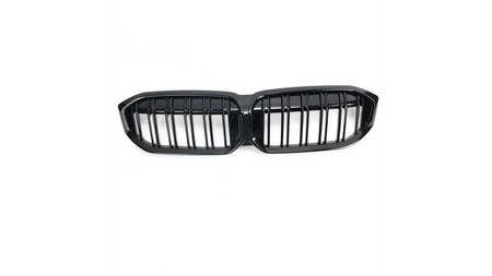 Grille Double Line Gloss Black BMW 3 G20 G21 LCI Facelift 2022->> Sport Style