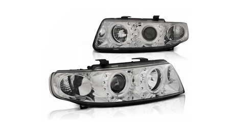 Lampy Seat Leon Toledo 99-04 Chrome Ringi Ccfl