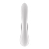 Wibrator wielofunkcyjny Satisfyer Double Flex z aplikacją (biały)