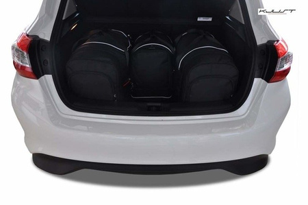 NISSAN PULSAR 2014-2018 TORBY DO BAGAŻNIKA 4 SZT