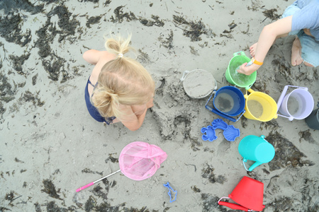 Silikonowe Foremki do piasku 4 szt. Scrunch - Granatowy