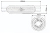 Tłumik środkowy fi 45 AWG