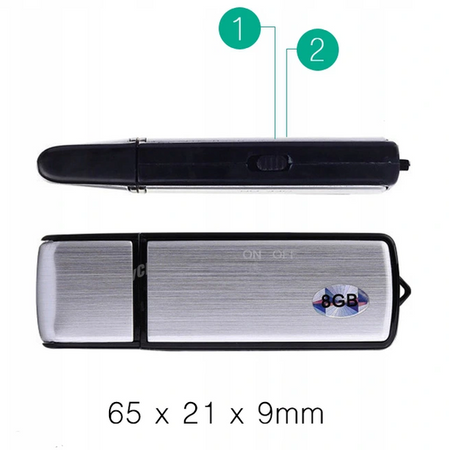 Mini dyktafon pendrive podsłuch szpiegowski USB