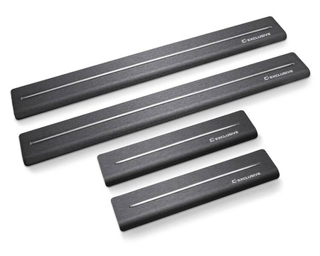 Progi Long Line Suzuki Baleno II Hatchback 4 2015- - Satin Black&White