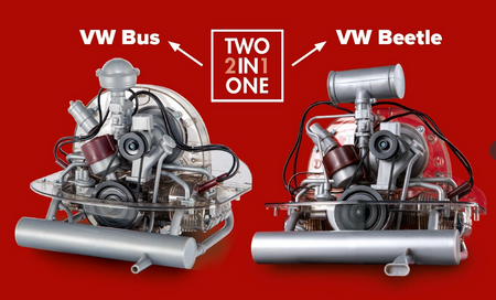 Model silnika do składania VW 4 CYLINDROWY SILNIK BOXER 2 W 1