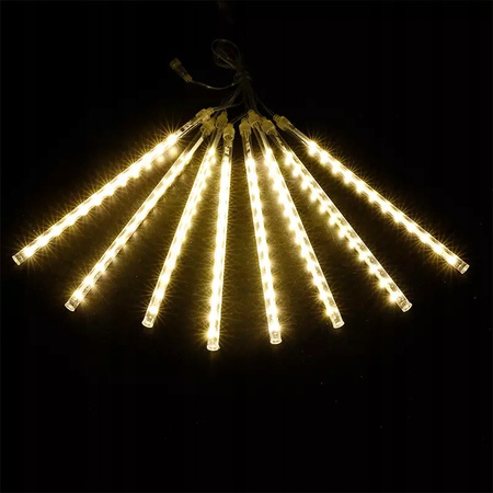 LAMPKI ZEWNĘTRZNE 192 LED METEORY 30CM SPADAJĄCY ŚNIEG SOPLE DESZCZ