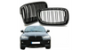 Grill sportowy podwójne żeberka Gloss Black BMW X6 E71 E72 X5 E70 2007-2013