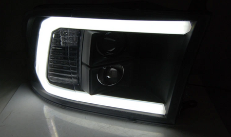 Reflektory Tube Light Black Do Dodge Ram 09-18