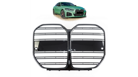 Grill sportowy podwójne żeberka Gloss Black BMW 4 G26 Gran 2021-obecnie